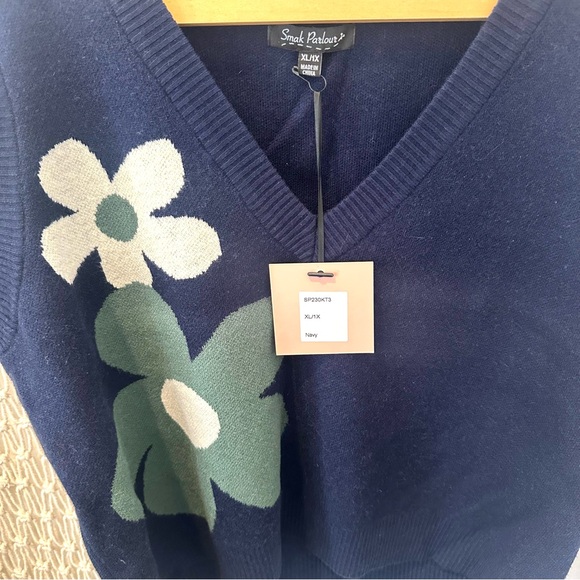 Unique Vintage Plaid Flower Power 70’s Retro Preppy Vest Flair Pants XL Set - Picture 8 of 12